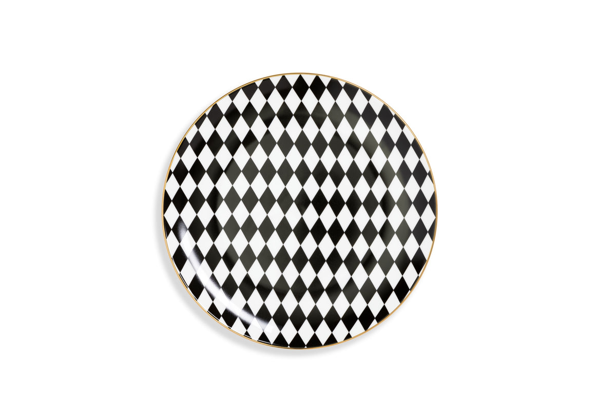 Eternal Noir "Full Patterned" Dinner Plate