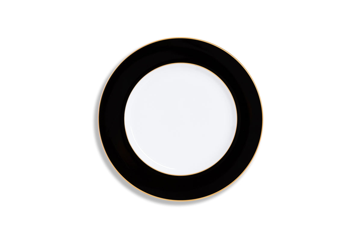 Eternal Noir "Black Rim" Dinner Plate