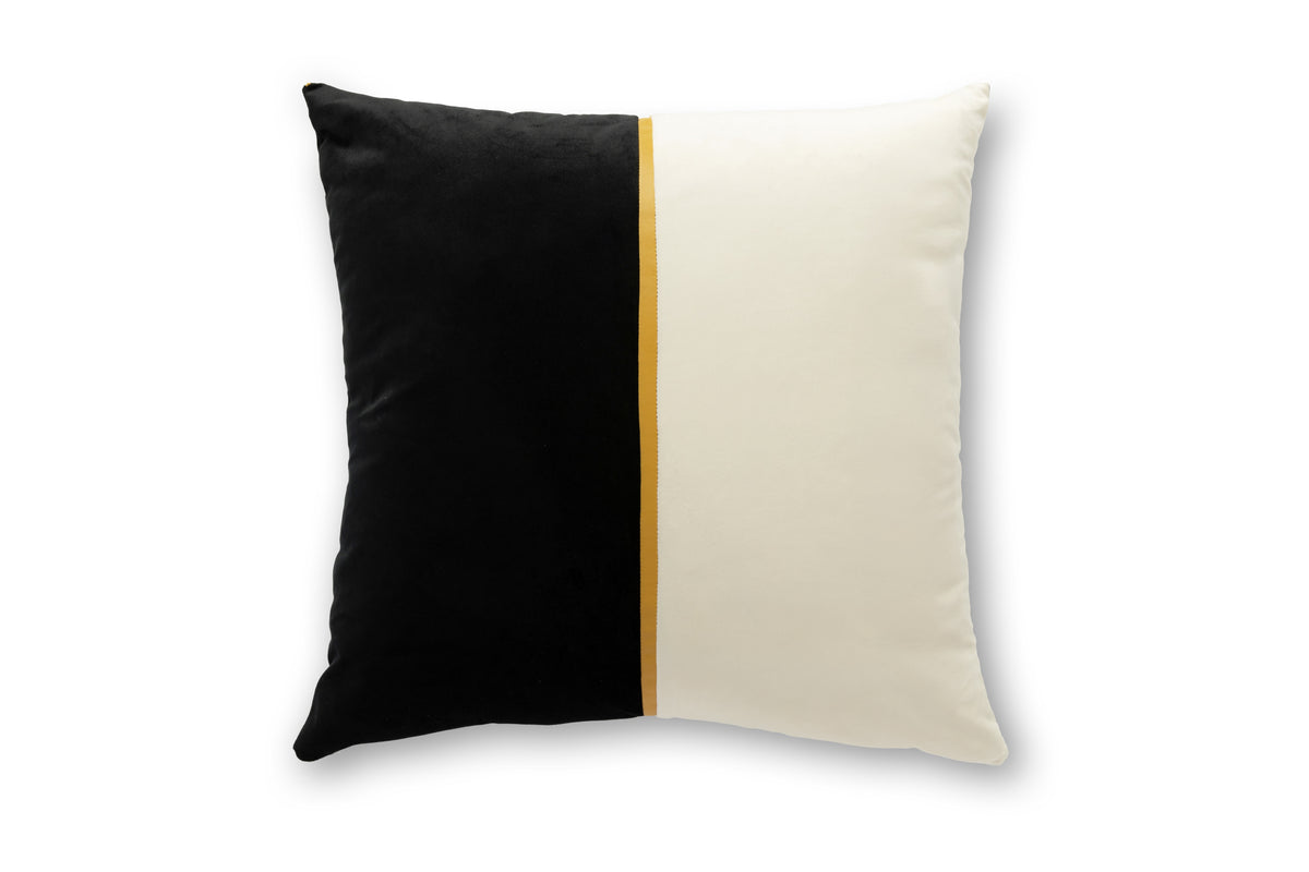Eternal Noir Velvet Two-Toned Throw Pillow - 24”
