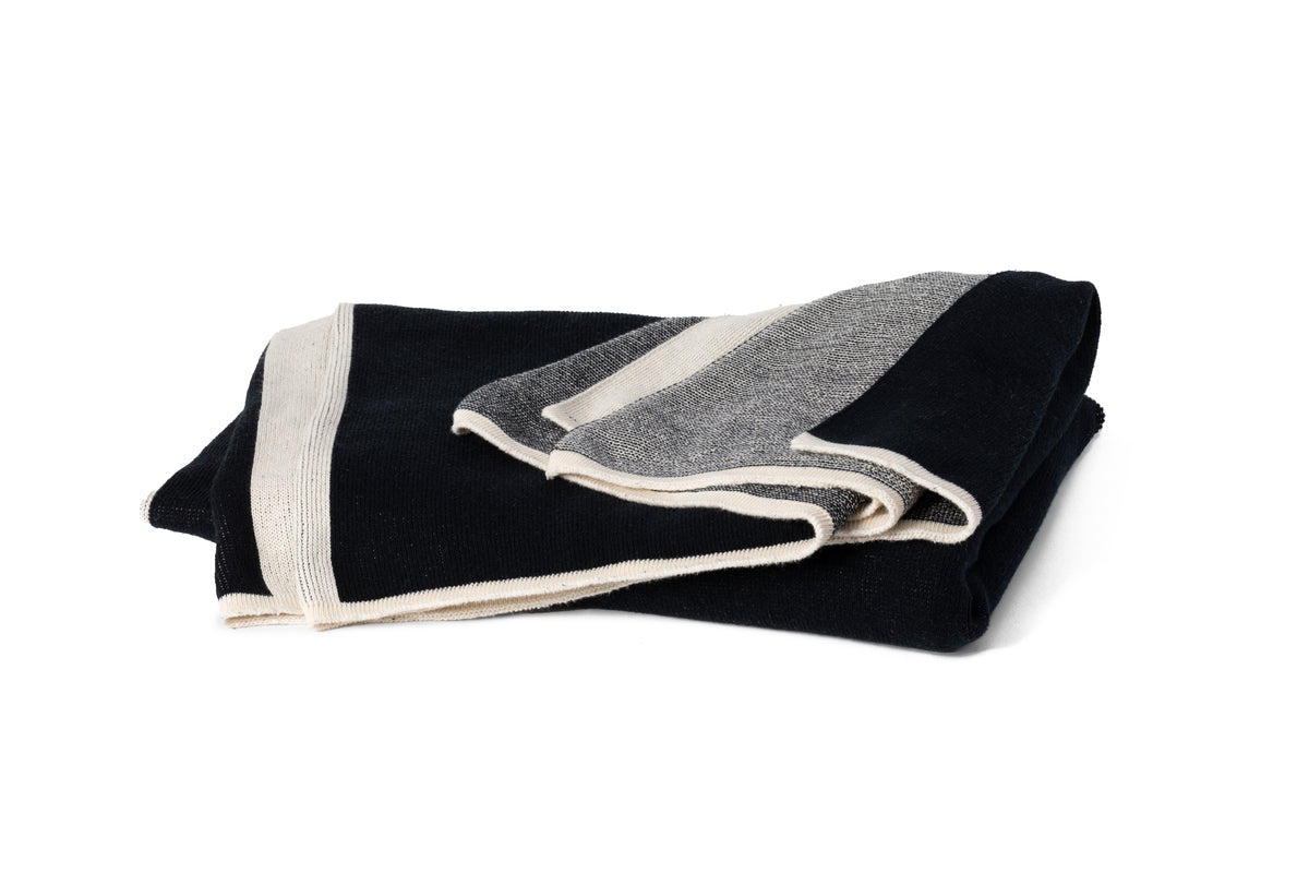 Eternal Noir "Reversible" Organic Throw Blanket
