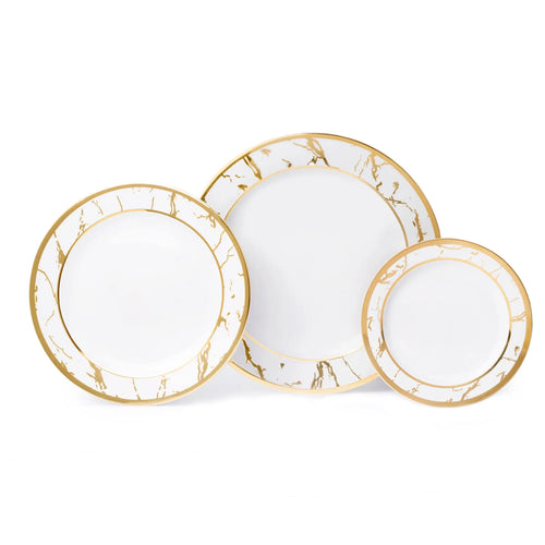 Bruno Legacy white and gold bone china dinnerware