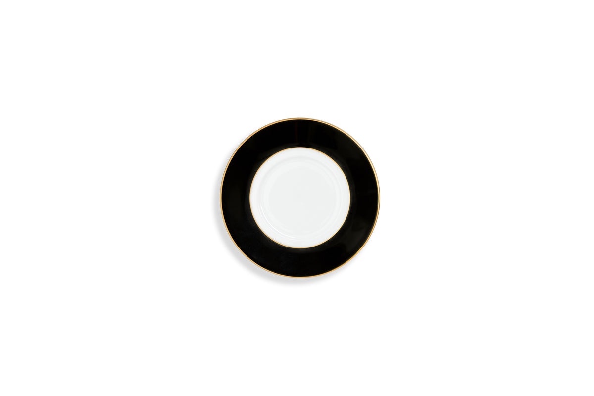 Eternal Noir "Black Rim" Bread & Butter Plate